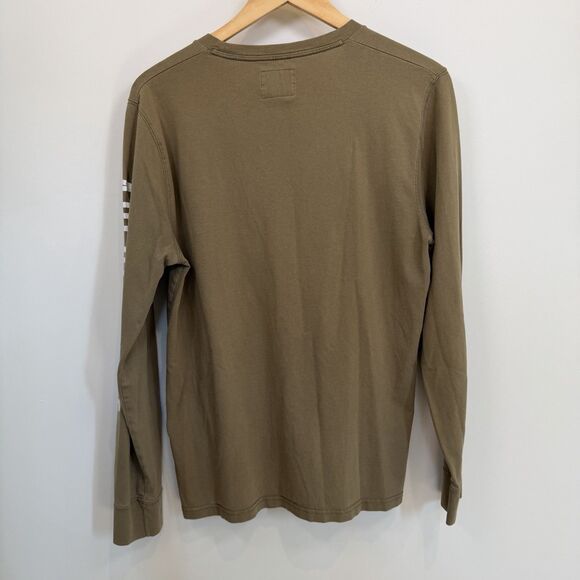 Abercrombie & Fitch Shirt Men’s Medium Green A&F 92 Long Sleeve Spellout Preppy - Picture 5 of 10